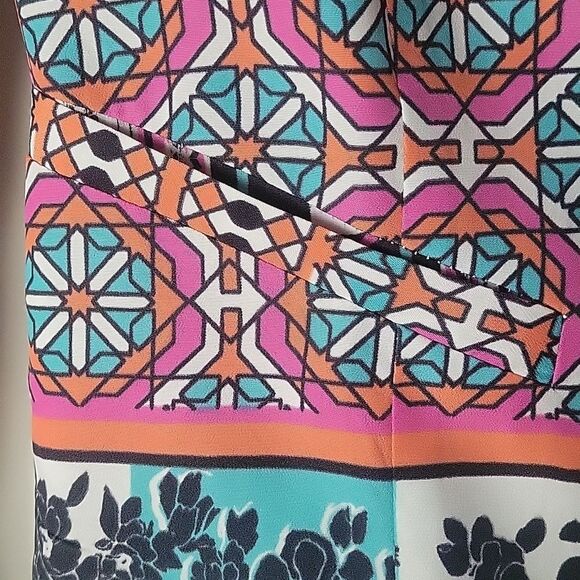 NWT Ladakh Scarf XS 2 Print Cropped Boho Office Blazer Colorful Jacket Bolero - Picture 9 of 16